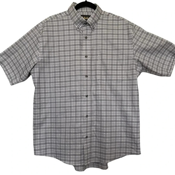 Cabela’s Mens Short Sleeve Button Down Plaid Shirt Size Large - Picture 7 of 7